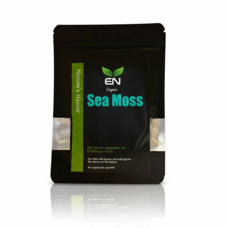 Organic Sea Moss (60) capsules 20:1 extract equivalent to 10,000mg pure herb