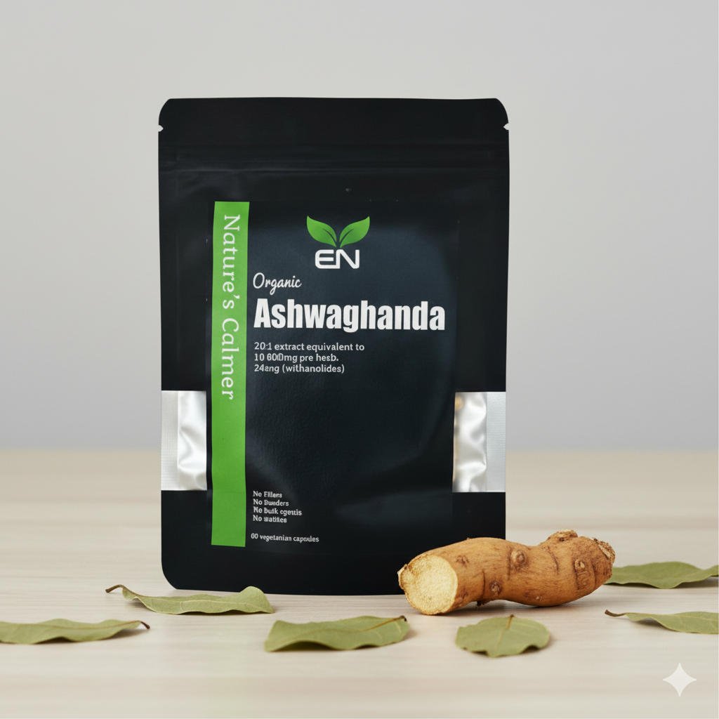 Organic Ashwaghanda 10,000mg Super Strength (24mg Withanolides) - Image 2