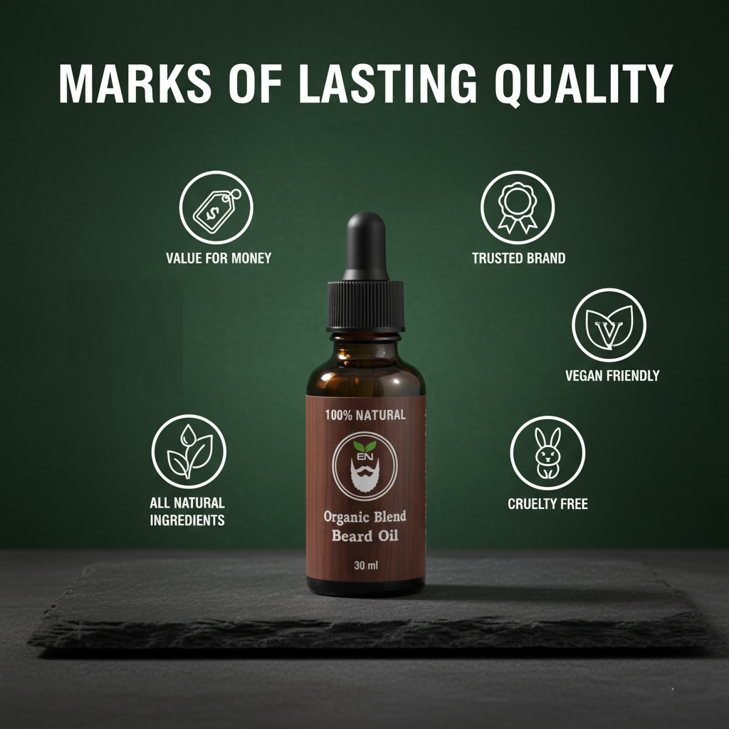 Organic Seven Blend Beard Oil plus Organic Vitamin E, Totally Natural - Image 5