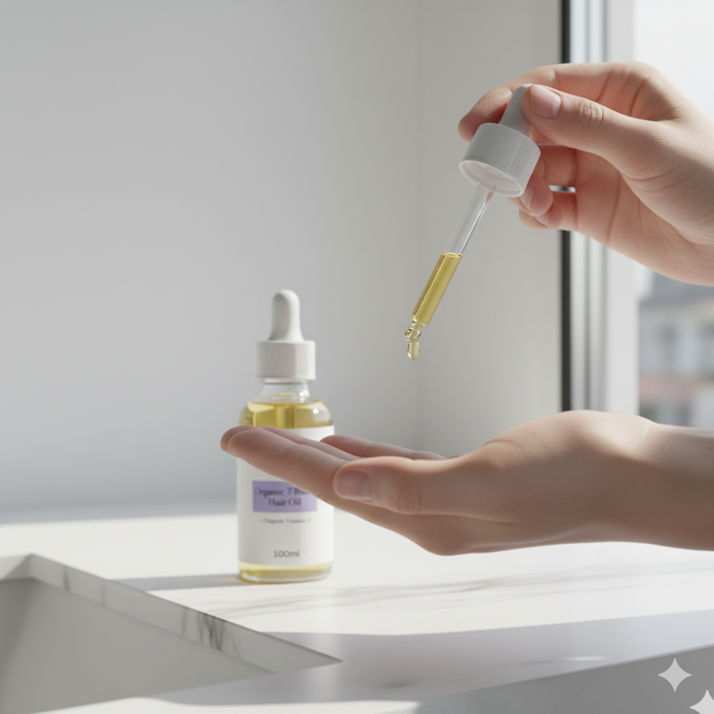 Organic 7 Blend Hair Oil (100ml) - Image 3