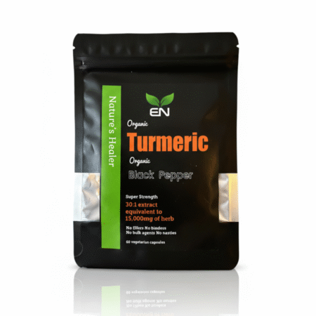 Organic Turmeric and Black Pepper (60) caps. Super Strength 15,000mg